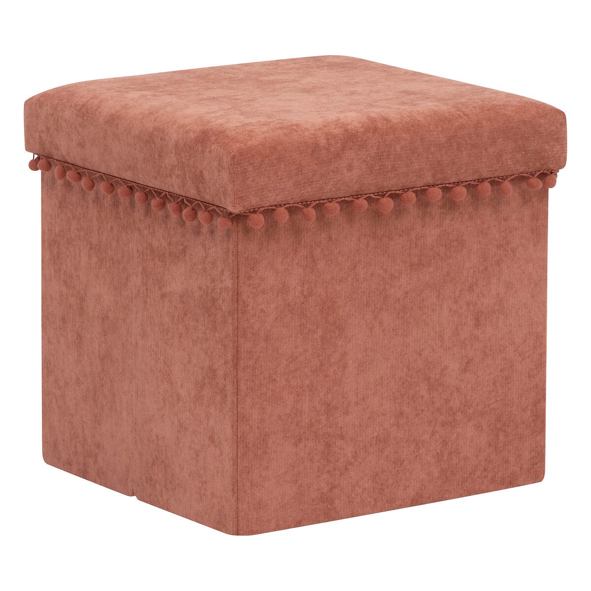 Pouf pliant Mémo terracotta