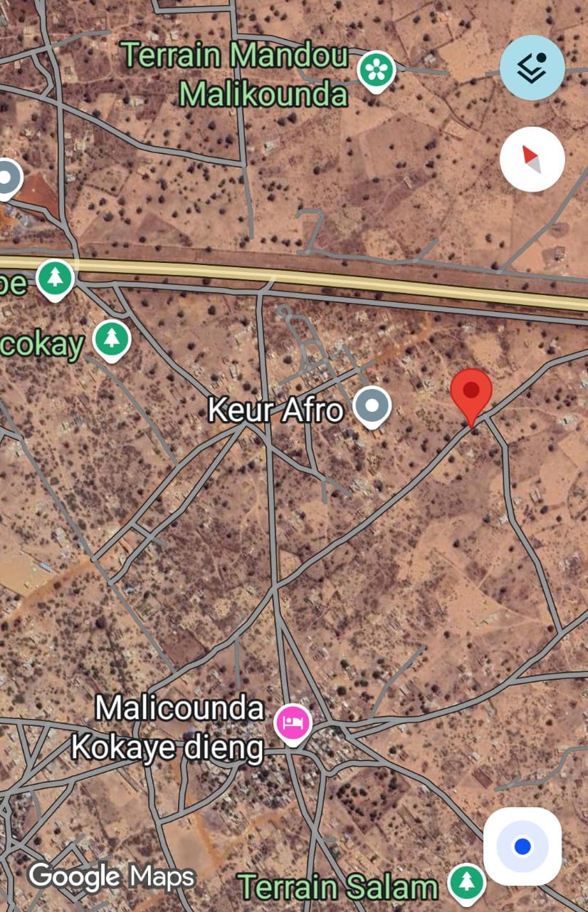 Terrain de 300 mètres carrés à vendre à Malicounda Sénégal