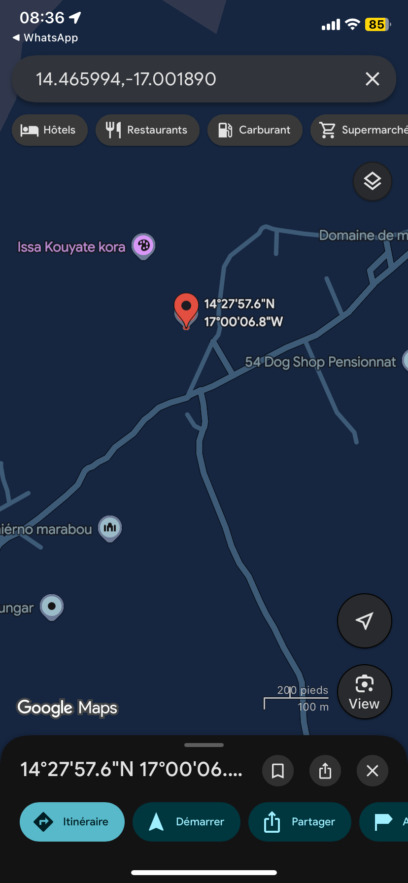Terrain de 225 mètres carrés à vendre à Keur youngar Sénégal