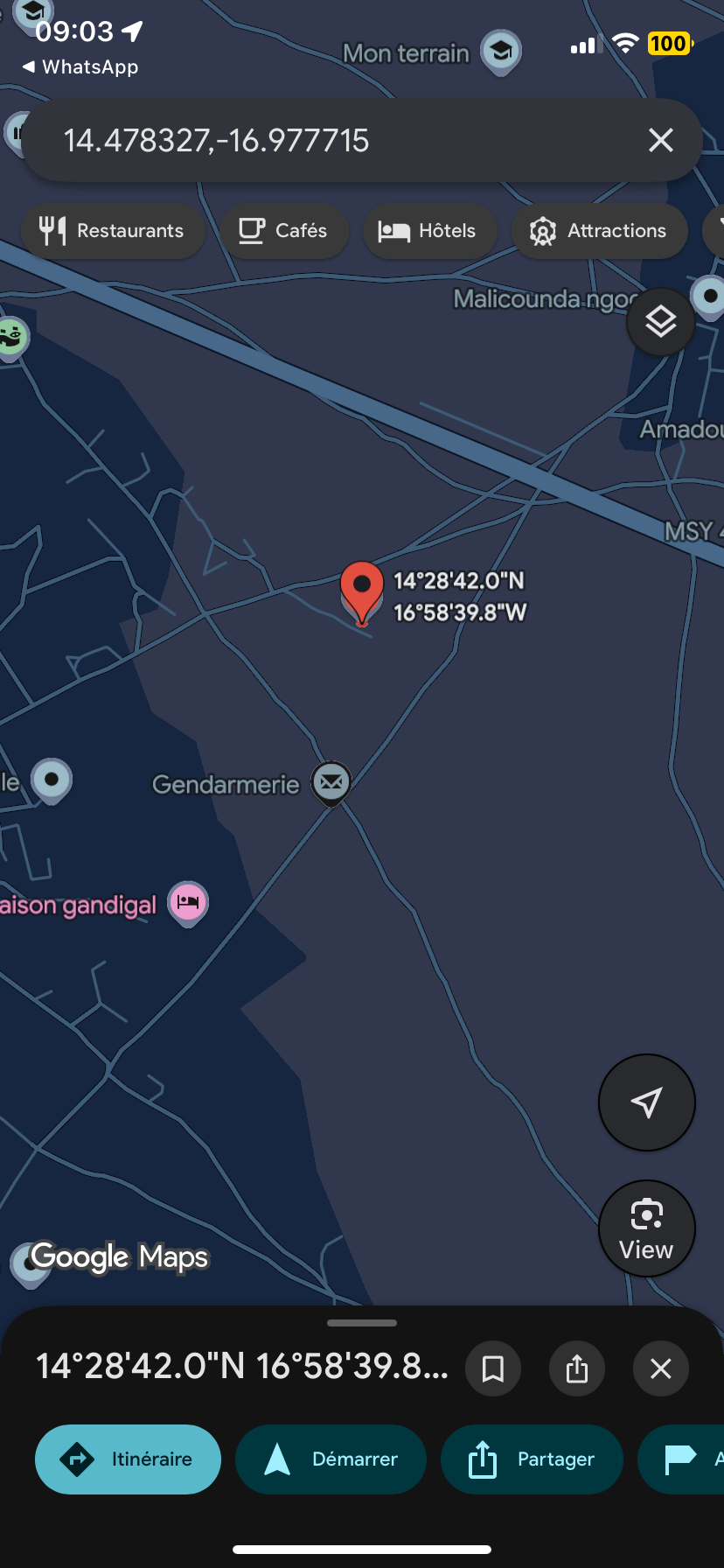 Terrain de 450 mètres carrés à vendre à Sindia Sénégal
