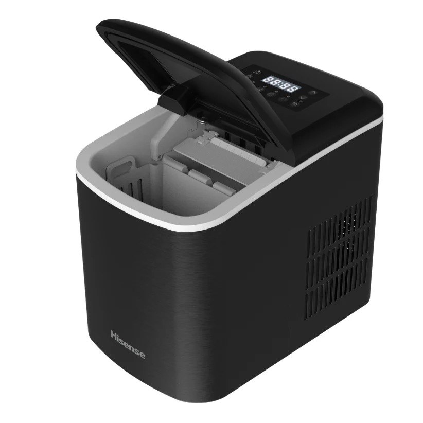 Machine à Glaçons Hisense 15kg Noir Inox