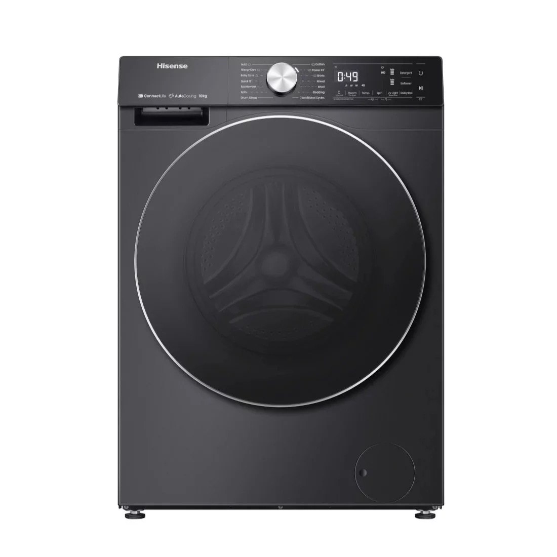 Machine à Laver Hisense 10.5kg Front Load Inverter Noir
