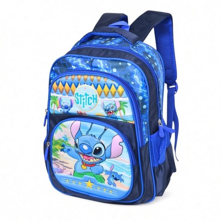 Sac à dos scolaire Premium Stitch bleu – SC3425