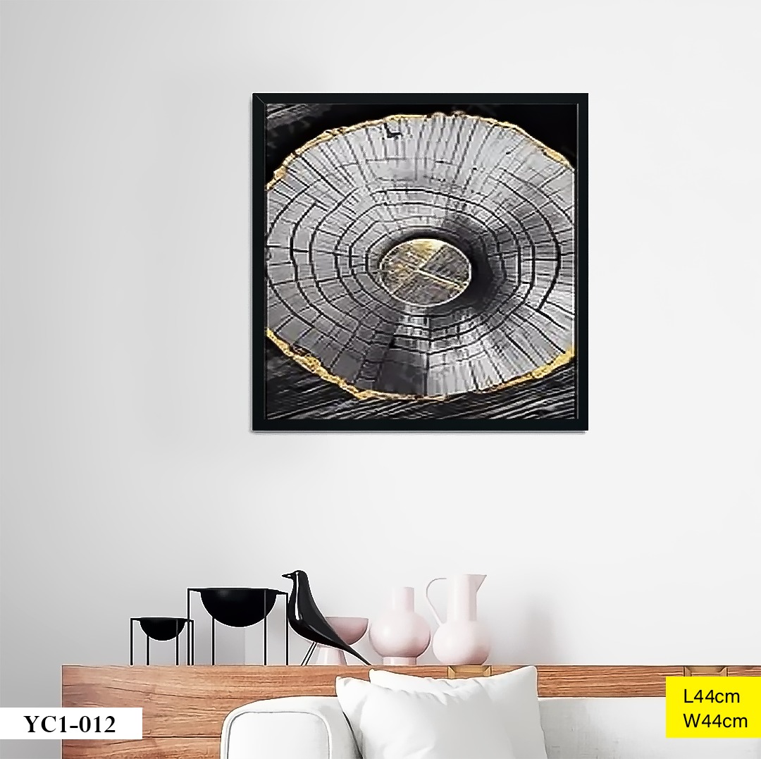 Tableau décoratif YC1-012 Noir Ø44cm