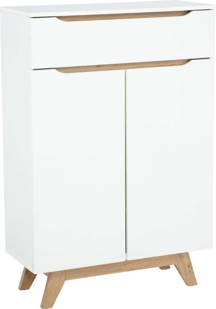 Meuble Multifonction Mando – Design Scandinave Blanc/Oak