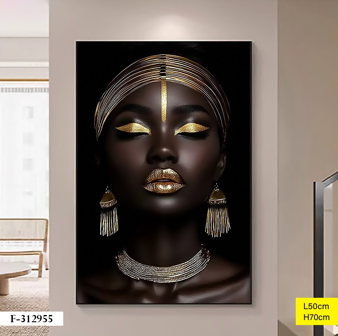 Tableau décoratif F-312955 Noir Ø50cm