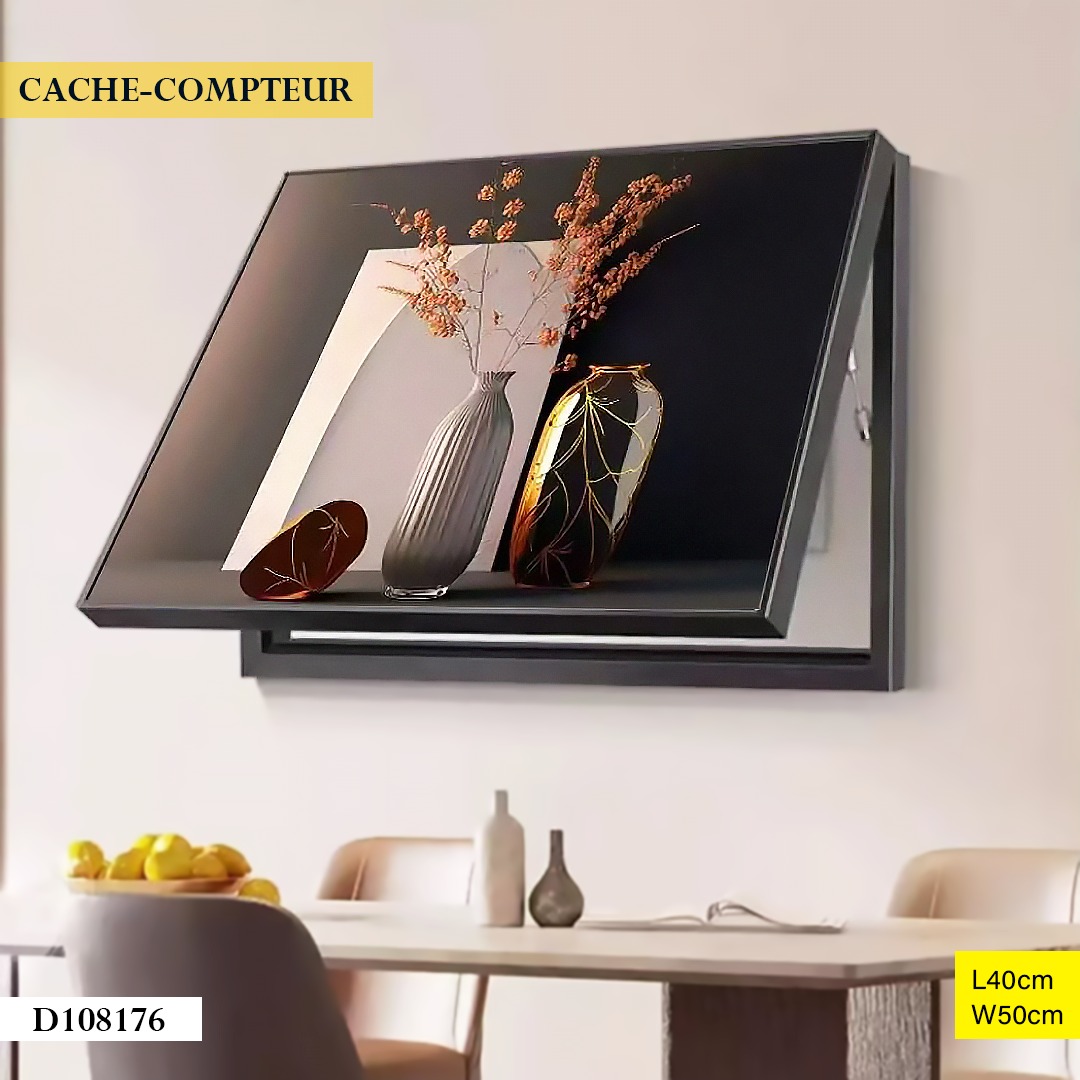 Cache-compteur D108176 Noir Ø40CM