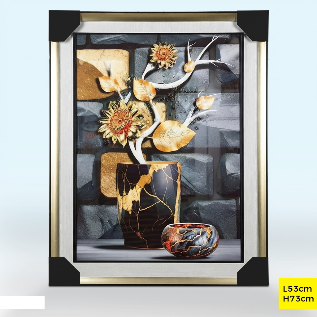 Tableau décoratif TABL-247 Noir Ø53cm