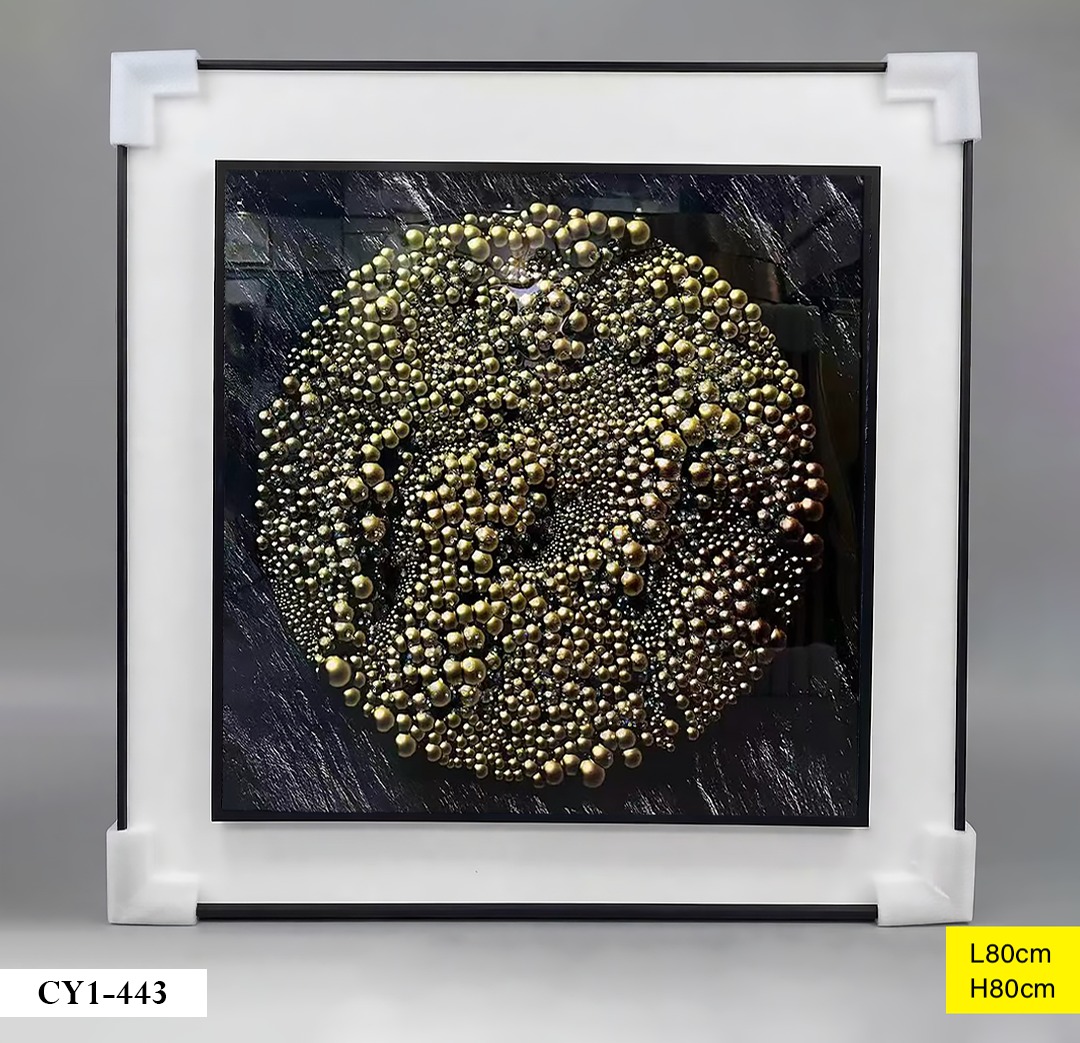 Tableau décoratif CY1-443 Noir Ø80cm