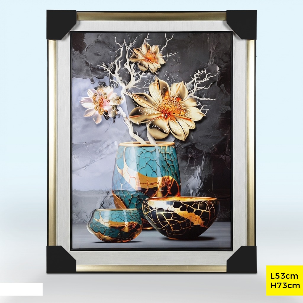 Tableau décoratif TABL-246 Noir Ø53cm
