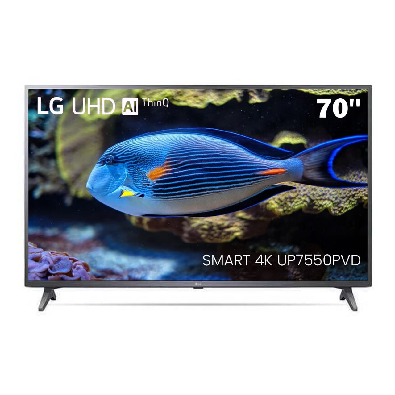 Téléviseur LG 70 Pouces Smart 4K UP7550PVD – HDR, webOS, AI ThinQ, Magic Remote