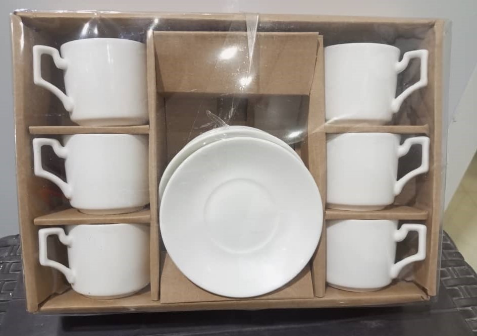 Ensemble 6 Tasses a Café avec Soucoupe