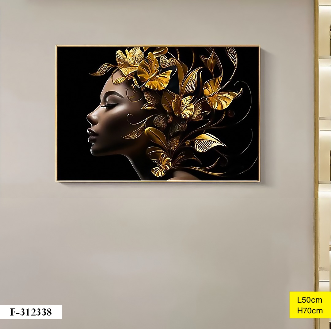 Tableau décoratif F-312338 Noir Ø50cm
