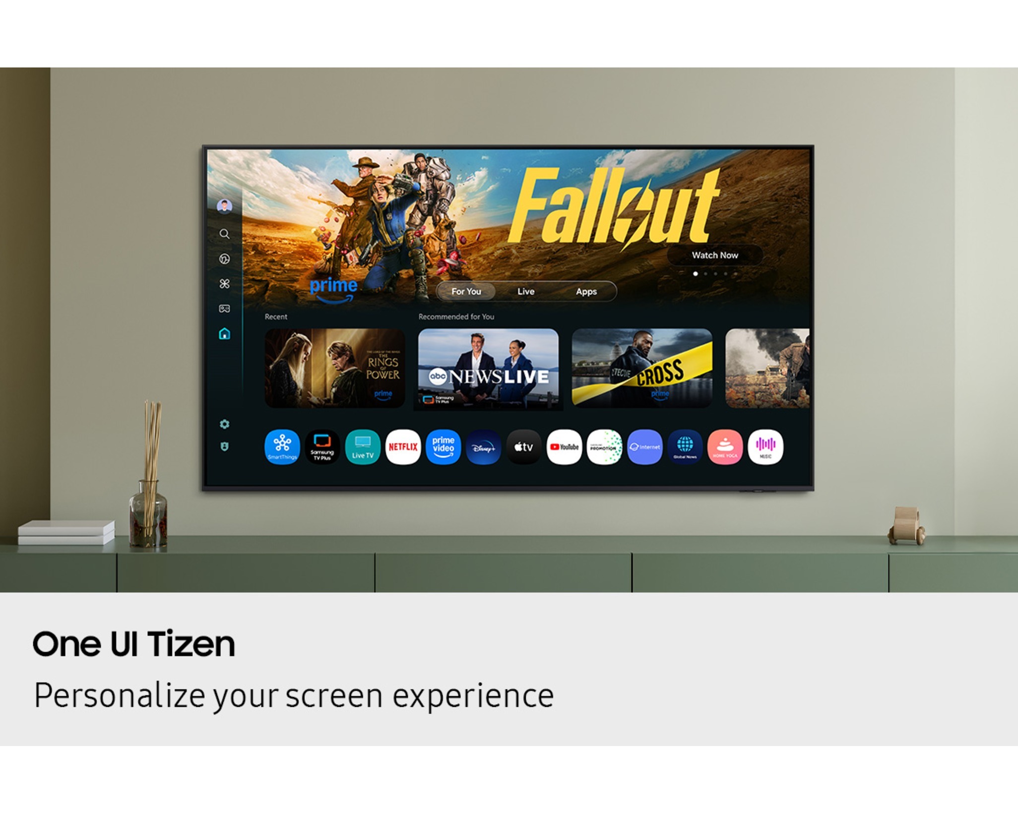Téléviseur Intelligent Crystal UHD 4K U8000F 75″ – Smart TV, Image Ultra HD & Connectée