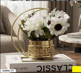 Composition florale OSMA-77 Or