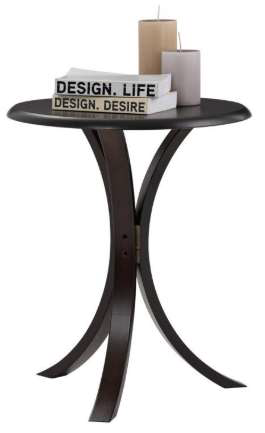 Table d’Appoint Damai – Ronde Design Wengé Fumé