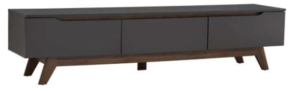 Meuble TV Mando 1.8M – Design Scandinave Oak/Black