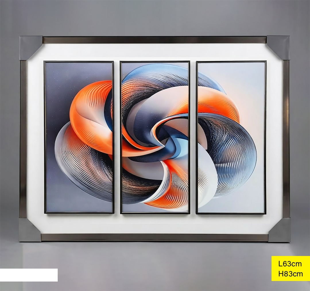 Tableau décoratif TABL-235 Orange Ø63cm