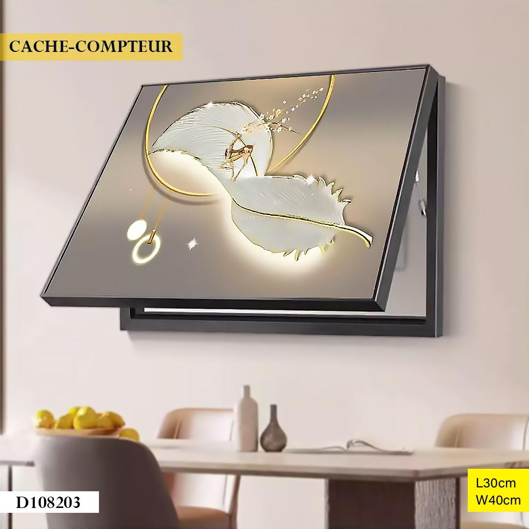 Cache-compteur D108203 Blanches Ø30CM