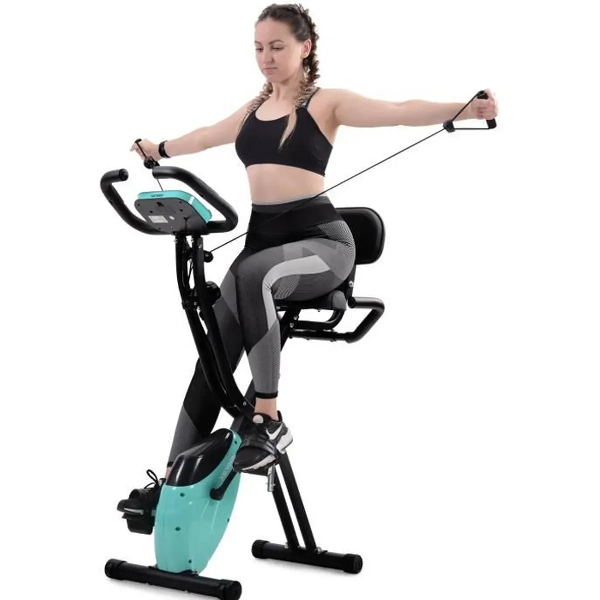 Velo d’appartement pliable magnétique 10 niveaux Cardio et fitness