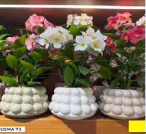 Composition florale OSMA-75 Pots de teintes douces