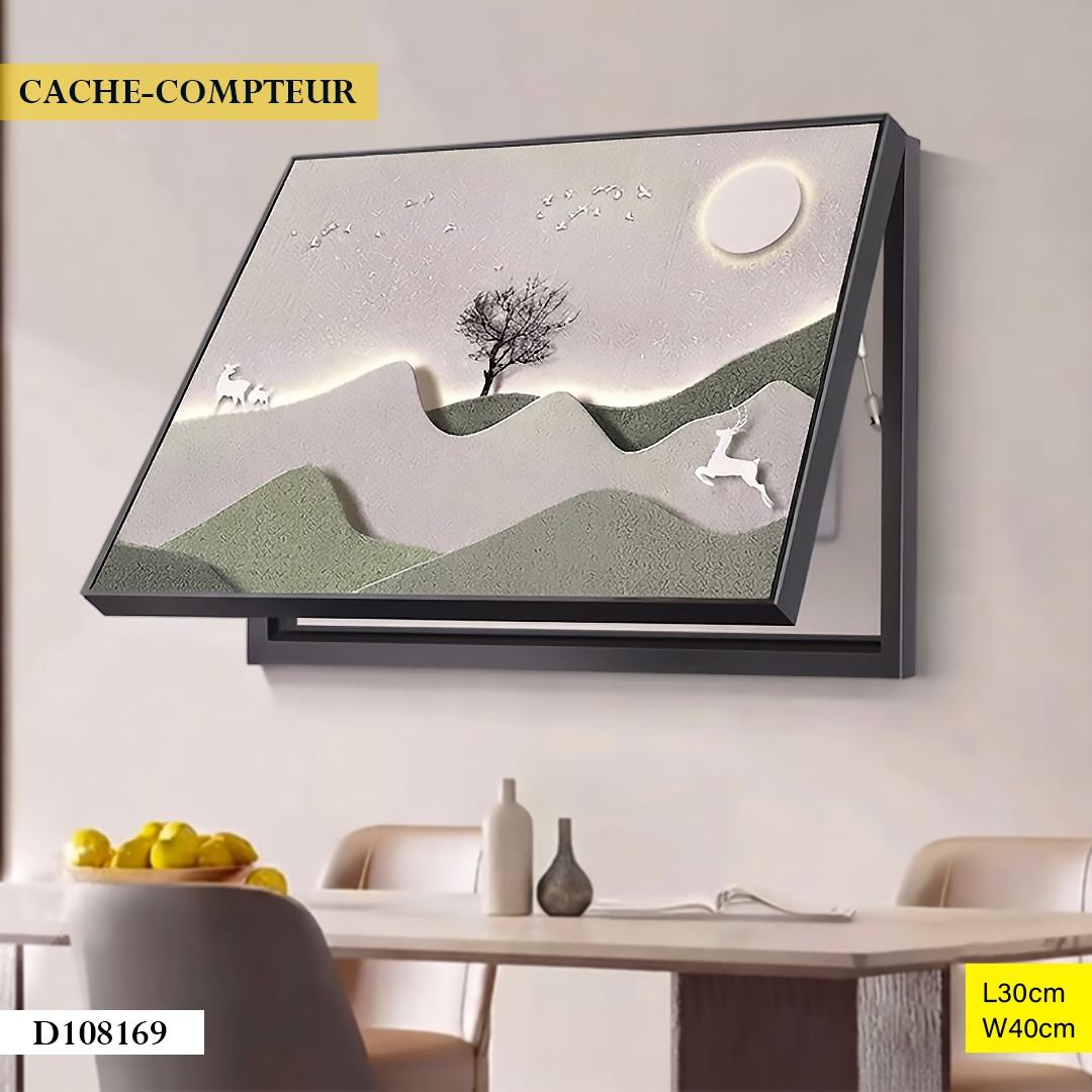 Cache-compteur D108169 Vert Ø30CM