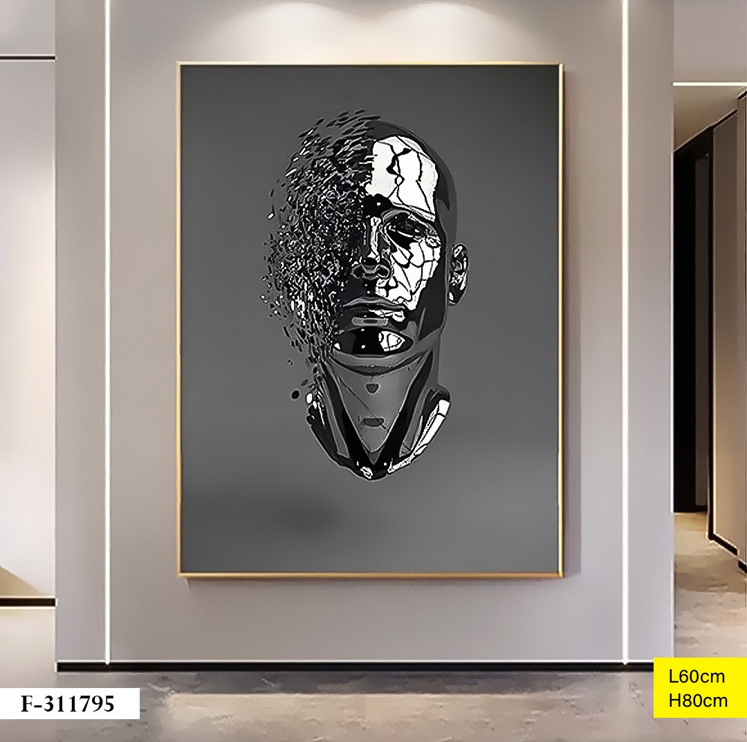 Tableau décoratif F-311795 Noir Ø60cm