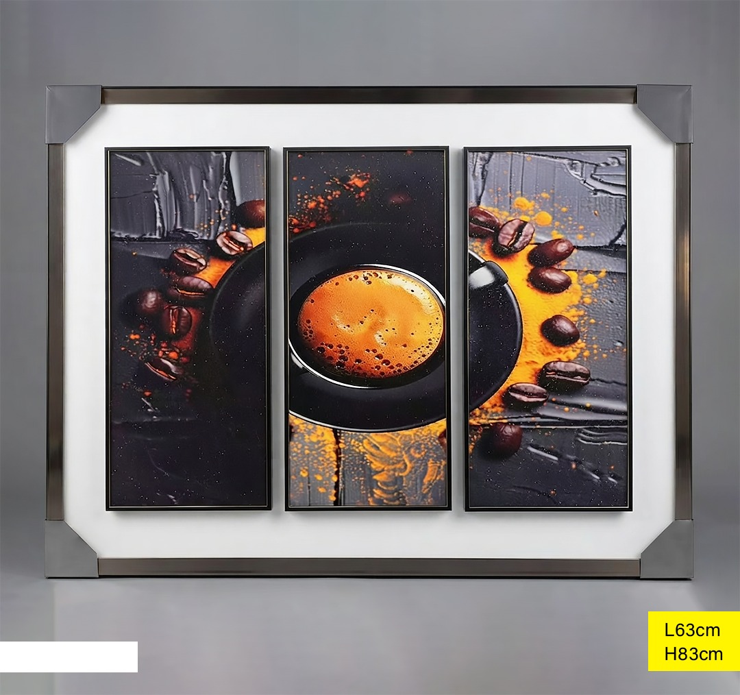 Tableau décoratif TABL-234 Noir Ø63cm