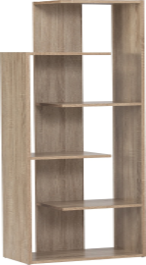 Meuble de rangement de livre CHICAGO SÉPARATEUR HAUT CHÊNE HANA
