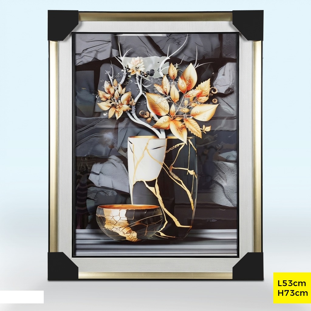 Tableau décoratif TABL-245 Noir Ø53cm