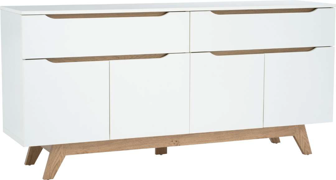 Buffet Mando 1.6M – Design Scandinave Blanc/Oak