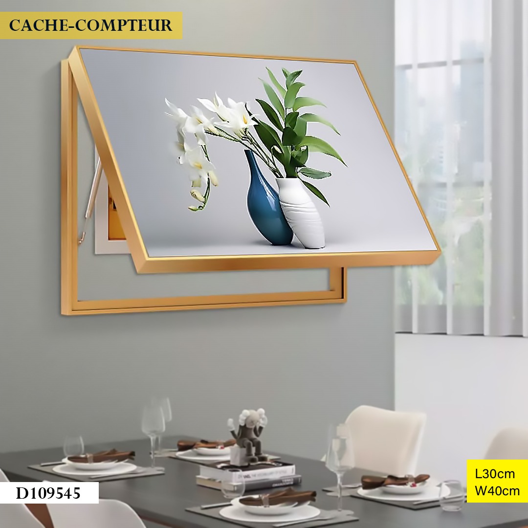 Cache-compteur D109545 Blanc Ø30CM