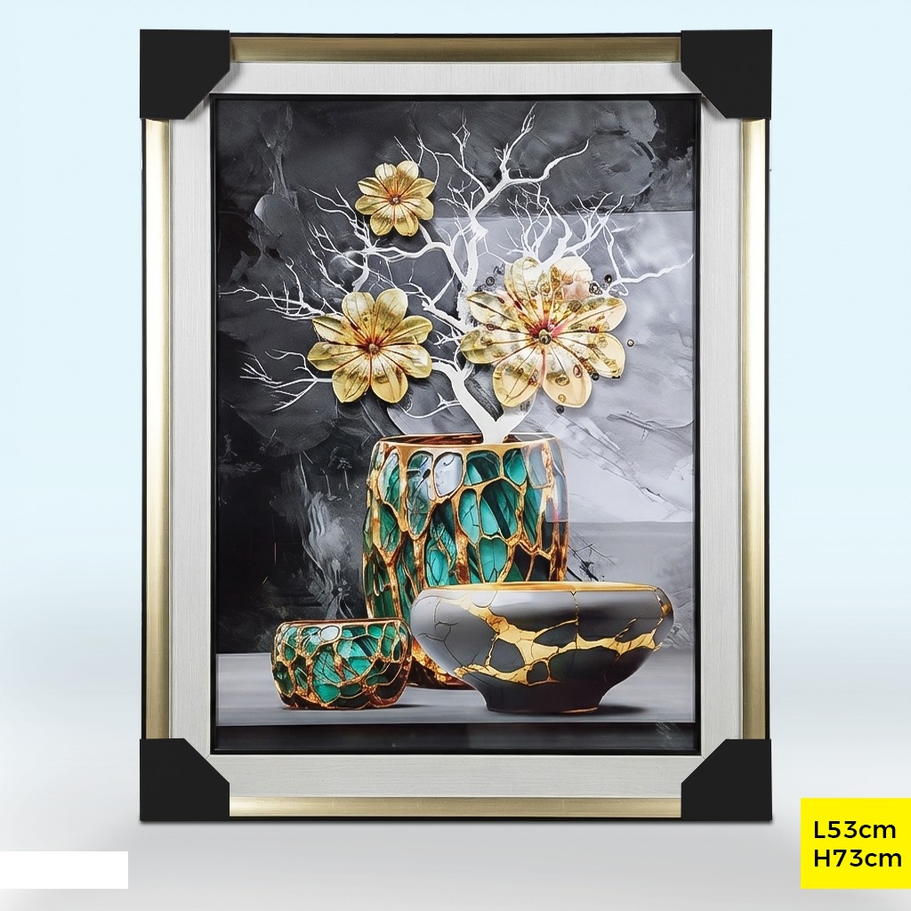 Tableau décoratif TABL-248 Noir Ø53cm
