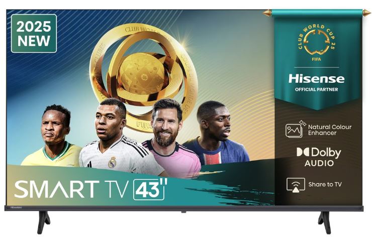 Televiseur HISENSE 43″ pouces Full HD Smart TV VIDA écran sans bords Série 43A4Q