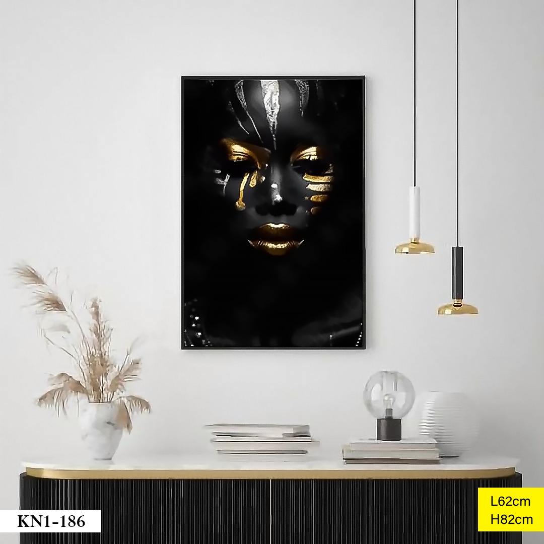 Tableau décoratif KN1-186 Noir Ø62cm
