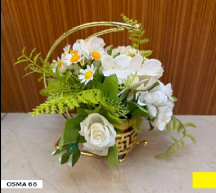 Composition florale OSMA-68 Or pour le support