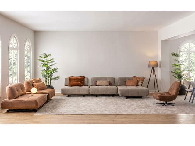 Salon Tissu 8 Places Moderne  – Canapé Luxe Dakar Sénégal