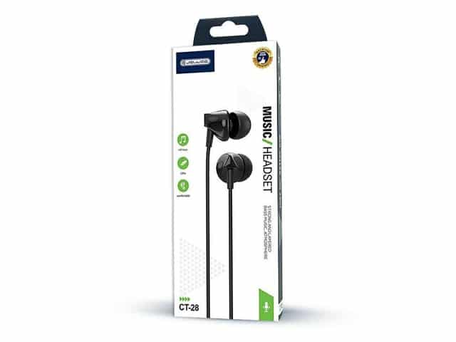 Casque Écouteur Jellico CT-28 – Son Stéréo Haute Qualité, Micro Intégré, Confort et Design Moderne