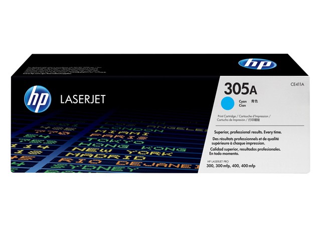 Toner HP 305A Cyan CE411A Original Epoustouflant | Cartouche HP LaserJet Pro M351 M375 M451 M475 Dakar Sénégal
