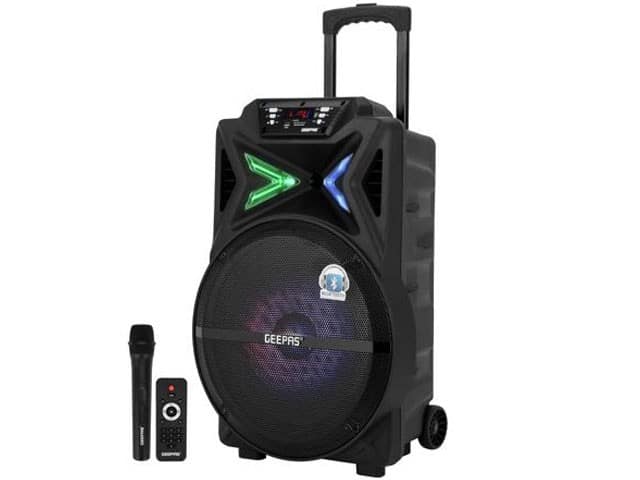 Speaker Multimedia Bluetooth Professionnelle GEEPAS 60000W Rechargeable avec 2 Micros Sans Fil | Dakar Sénégal