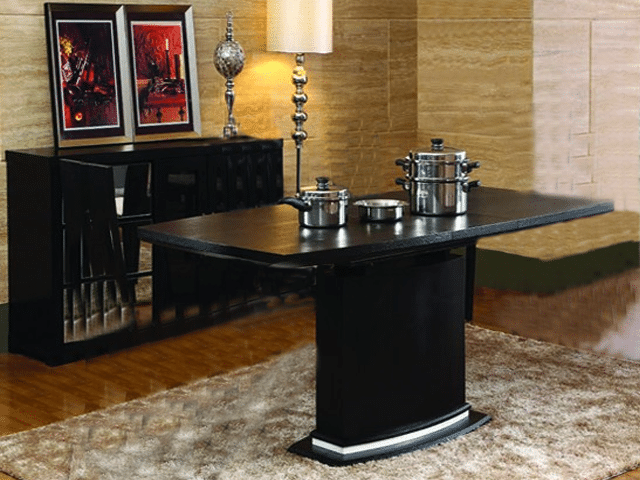 Table à Manger 6 Places luxe Noir Blanc – Dakar Sénégal