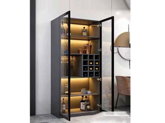 Vaisselier Noir Design Moderne à Dakar Sénégal