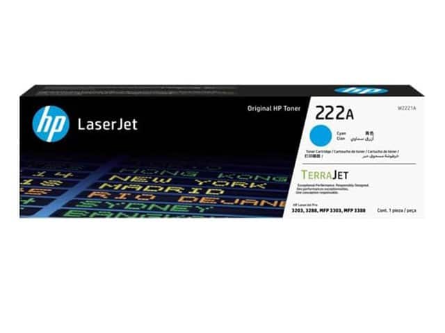 Toner HP LASERJET 222A Cyan Original Epoustouflant Dakar Sénégal | Prix Cartouche HP 222A MFP 3303sdw