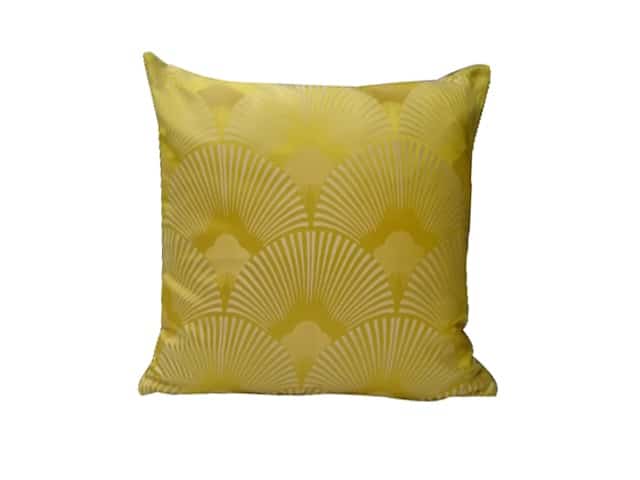 Coussin jaune 43x43 cm déco moderne Dakar Sénégal