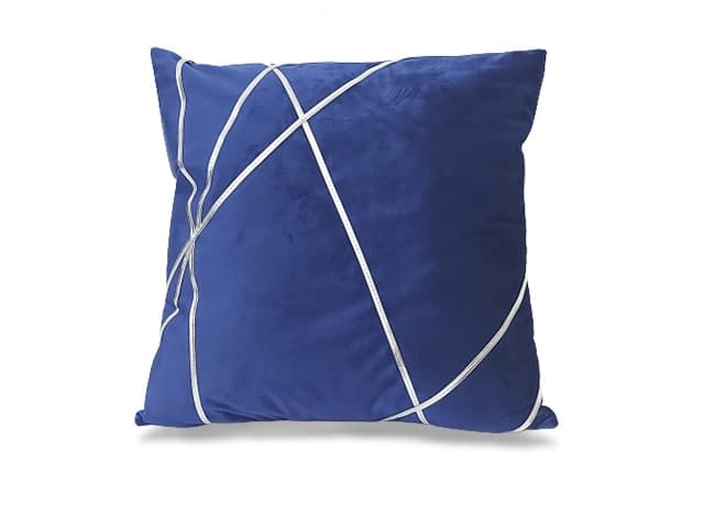 Coussin Bleu Argenté 46x46 – Déco Chic &amp; Moderne