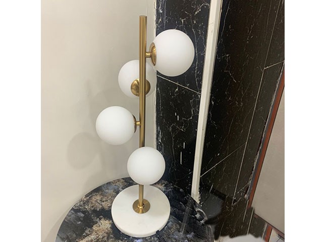 Lampe Abat-jour Design Beige Doré Chic H6 60 cm