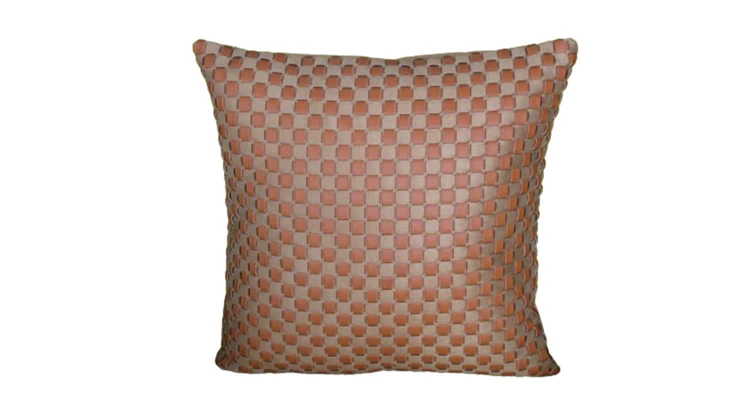 Coussin décoratif 43x43 orange – design chic Dakar