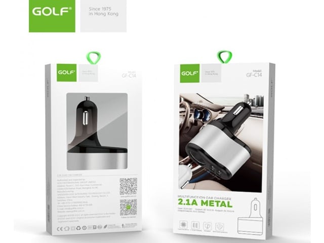 Chargeur Téléphone Auto USB 2.1A Golf Space – Recharge Rapide Multi-Appareils pour Voiture