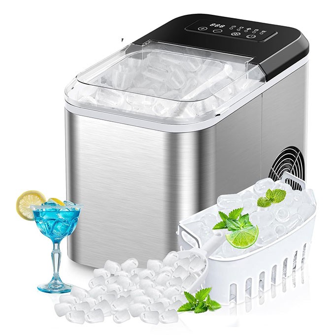 Distributeur de glaçons MEBASHI ME-ICE 1600 2.1L | Distributeur de Glaçons Rapide 120W | Ice Maker Sénégal