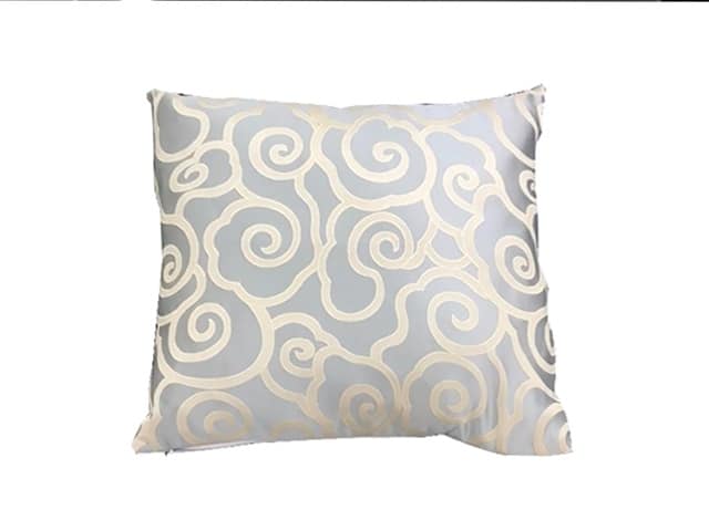 Coussin 43x43 bleu clair déco moderne Dakar